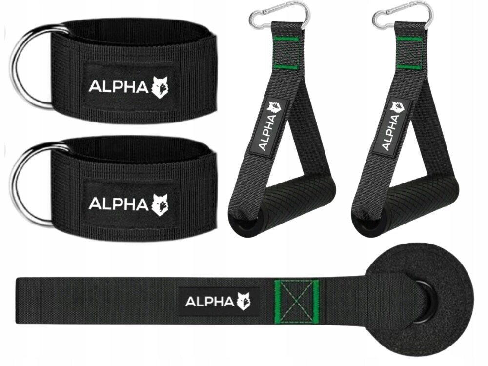 Zestaw gum do ćwiczeń ALPHA XPB-01 antypoślizgowe uchwyty, pewny chwyt, mniejsze obciążenie stawów, bez przeciążeń, komfortowy trening