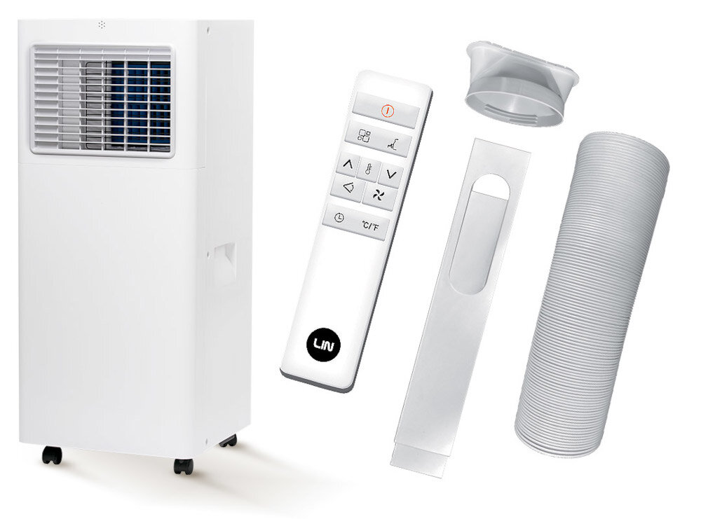 Klimatyzator LIN TAC-09CPB PSL Biały zestaw akcesoria komplet wyposazenie
