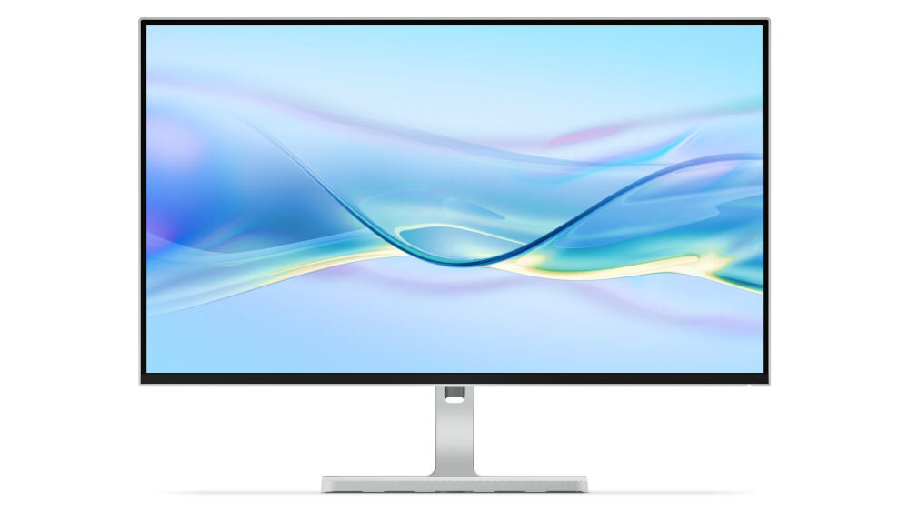 Monitor LENOVO L27h-4A 27 cali 2560x1440px IPS 100Hz 1 ms [MPRT] prezentacja monitora na białym tle przód waga 5,97 kg bez opakowania stabilna konstrukcja łatwa do ustawienia wymiary 613,2 × 196,2 × 571,6 mm duża powierzchnia robocza