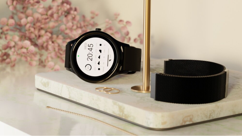 Smartwatch FOREVER Forevive 3 SB-340 ekran bateria czujniki zdrowie sport pasek ładowanie pojemność rozdzielczość łączność sterowanie krew puls rozmowy smartfon aplikacja