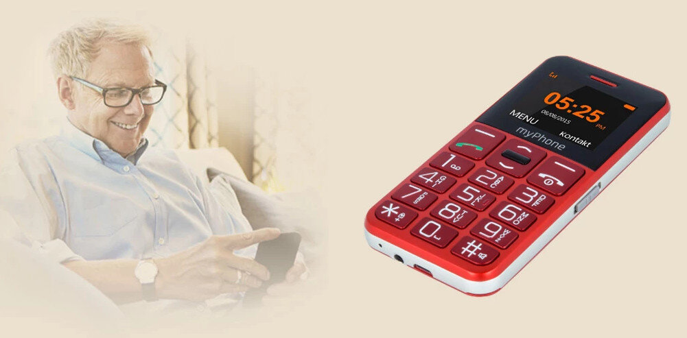 Telefon MYPHONE Halo Easy bateria klawisze przycisk sos