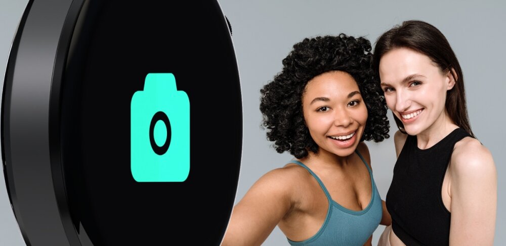 Smartwatch FOREVER Forevive 4 SB-350 ekran bateria czujniki zdrowie sport pasek ładowanie pojemność rozdzielczość łączność sterowanie krew puls rozmowy smartfon aplikacja