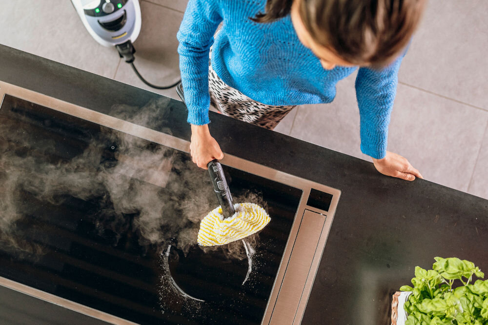 Parownica KARCHER SC 5 EasyFix Iron 1.513-491.0 schowek na akcesoria blokada pistoletu