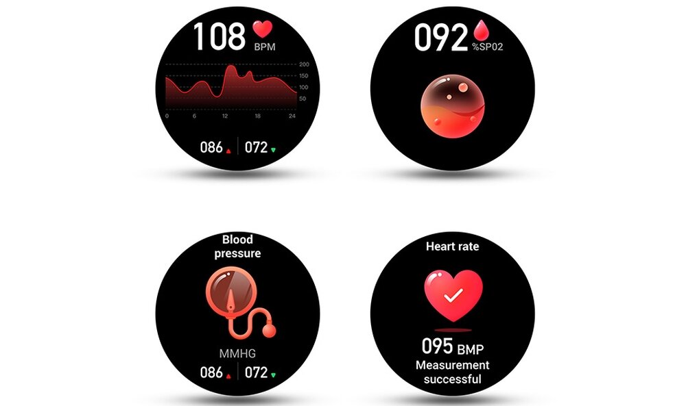 SMARTWATCH MANTA DIAMOND LUSSO ekran bateria czujniki zdrowie sport pasek ładowanie pojemność rozdzielczość łączność sterowanie krew puls rozmowy smartfon aplikacja