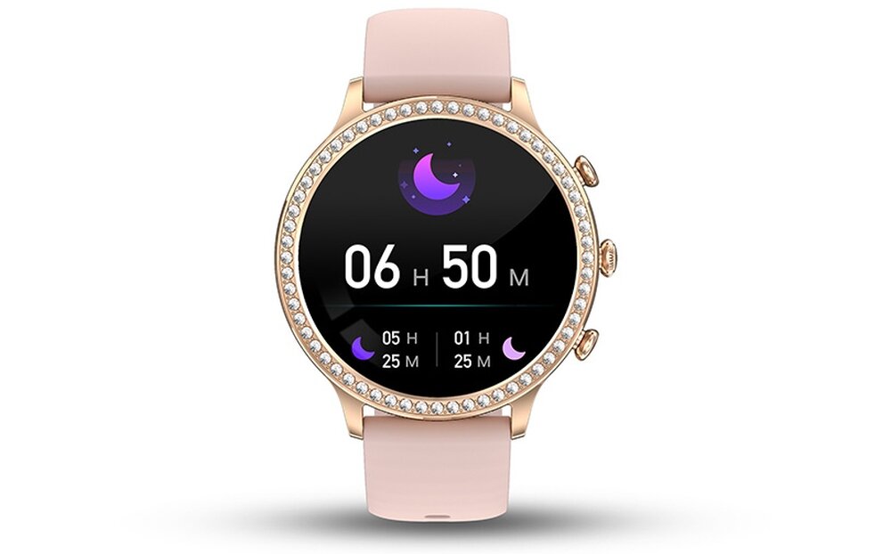 SMARTWATCH MANTA DIAMOND LUSSO ekran bateria czujniki zdrowie sport pasek ładowanie pojemność rozdzielczość łączność sterowanie krew puls rozmowy smartfon aplikacja