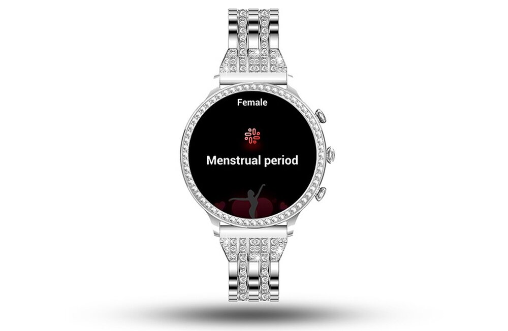 SMARTWATCH MANTA DIAMOND LUSSO ekran bateria czujniki zdrowie sport pasek ładowanie pojemność rozdzielczość łączność sterowanie krew puls rozmowy smartfon aplikacja