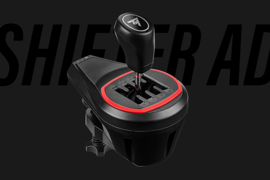 Drążek zmiany biegów THRUSTMASTER TH8S Shifter Add-On realizm reakcja szybkość wygoda NASCAR wyposażenie solidność wykonanie