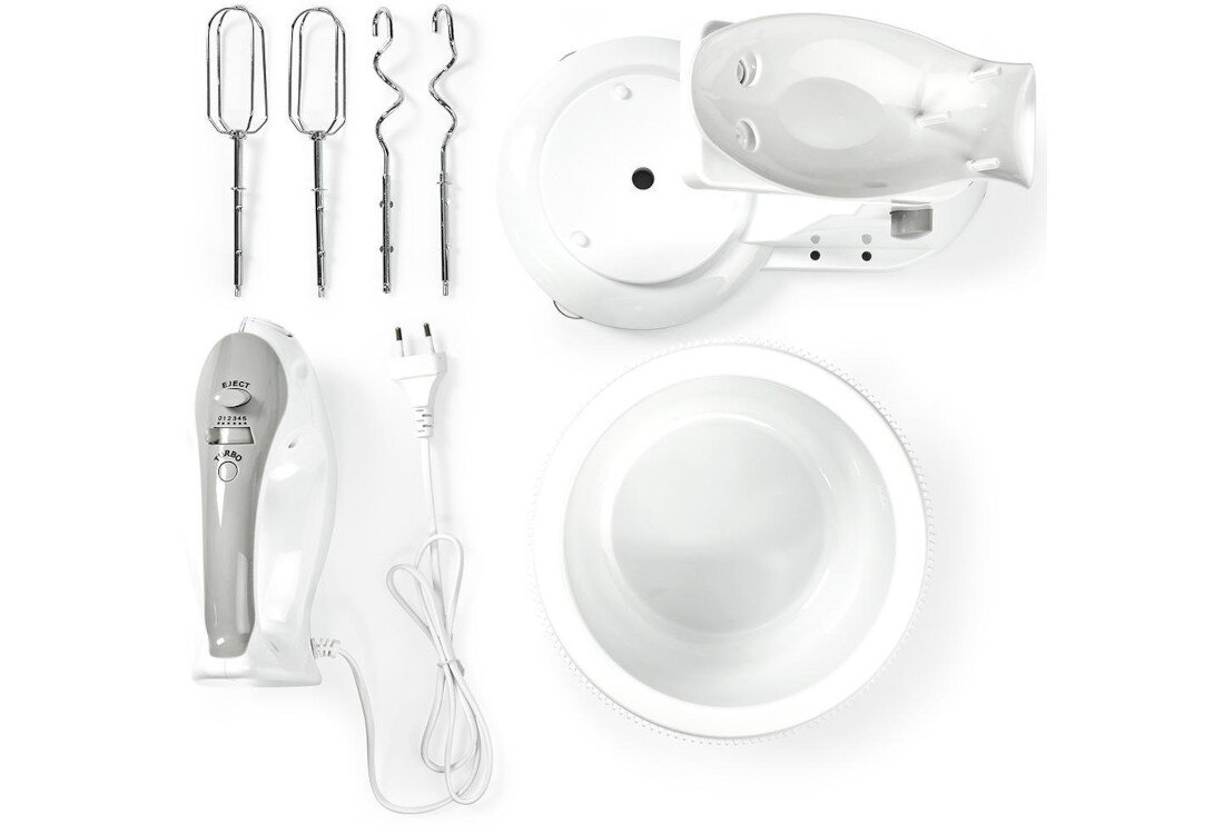 Mikser NEDIS KAHM110CWT zestaw akcesoria komplet wyposazenie