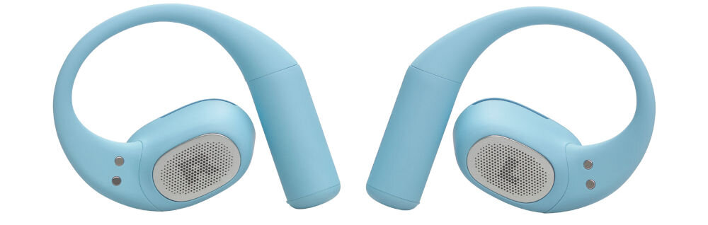 JBL Sense Lite akumulatory litowo-jonowe czas ładowania 2 godziny etui, słuchawki od frontu na białym tle