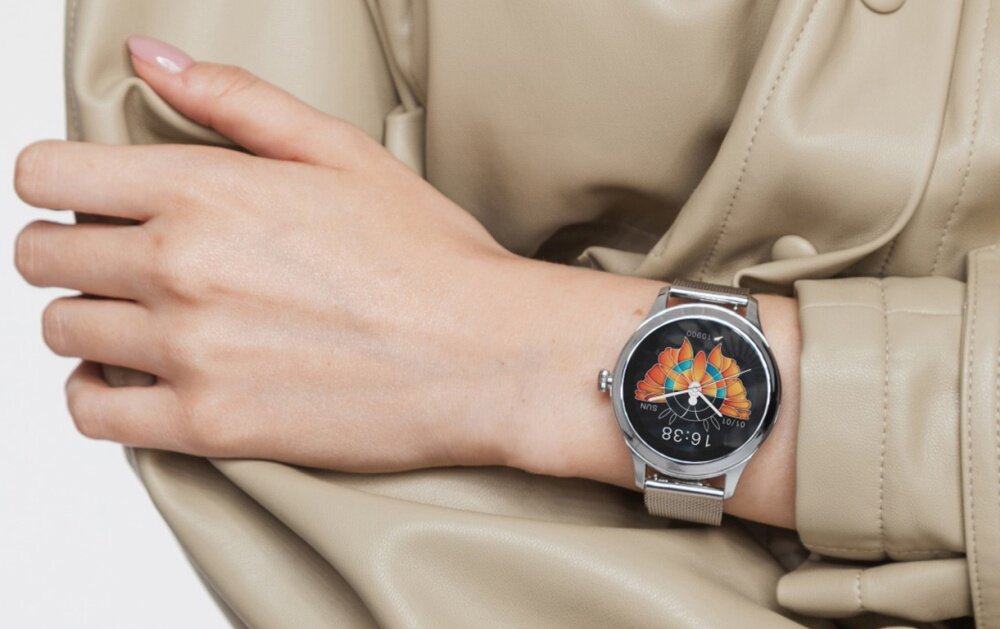 Smartwatch MAXCOM FW42 ekran bateria sport zdrowie monitoring puls pasek