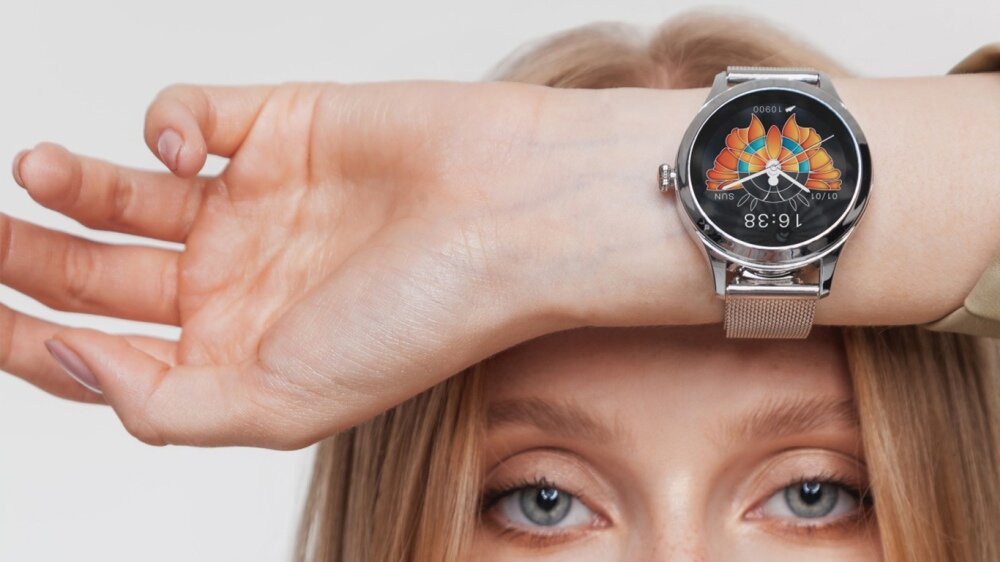 Smartwatch MAXCOM FW42 ekran bateria sport zdrowie monitoring puls pasek