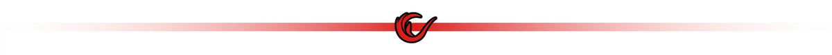 Czarno-czerwone logo z literą \'C\' i strzałką na tle czerwonej linii, która stopniowo zanika po obu stronach.