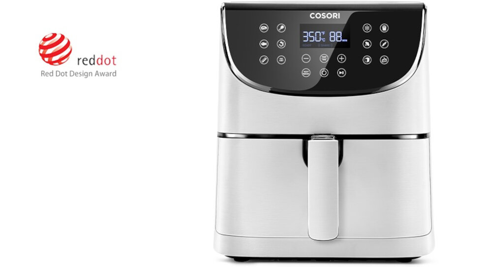 Frytkownica beztluszczowa COSORI CP158-AF-RXW bialy Air Fryer Nagroda RED DOT