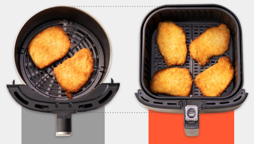 Frytkownica beztluszczowa COSORI CP158-AF-RXW bialy Air Fryer wydajna ekonomiczna pojemnosc kosz 5,5l waga 3kg
