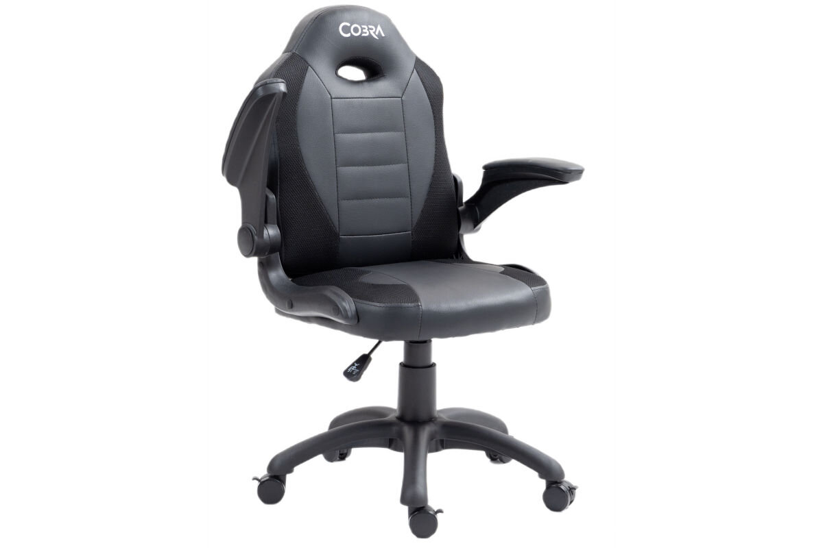 Fotel COBRA Junior Pro CRF-2306 Czarny elegacja połączona z estetyką atrakcyjny wygląd