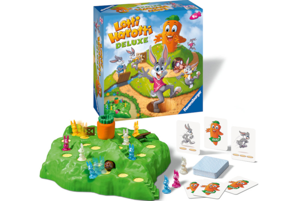 Gra planszowa RAVENSBURGER Lotti Karotti Deluxe 20903 wyposażenie