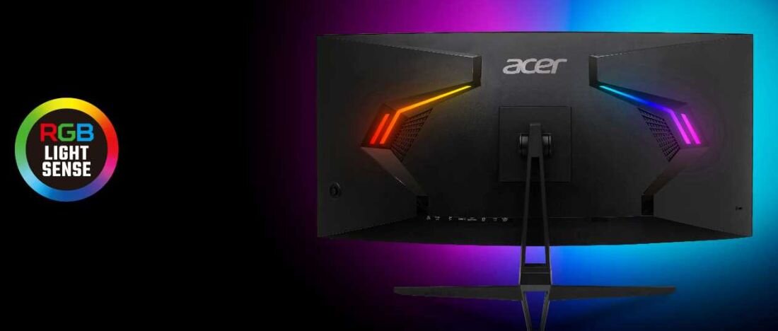 Monitor ACER Nitro ED343CURHbmiippx - Podświetlenie RGB