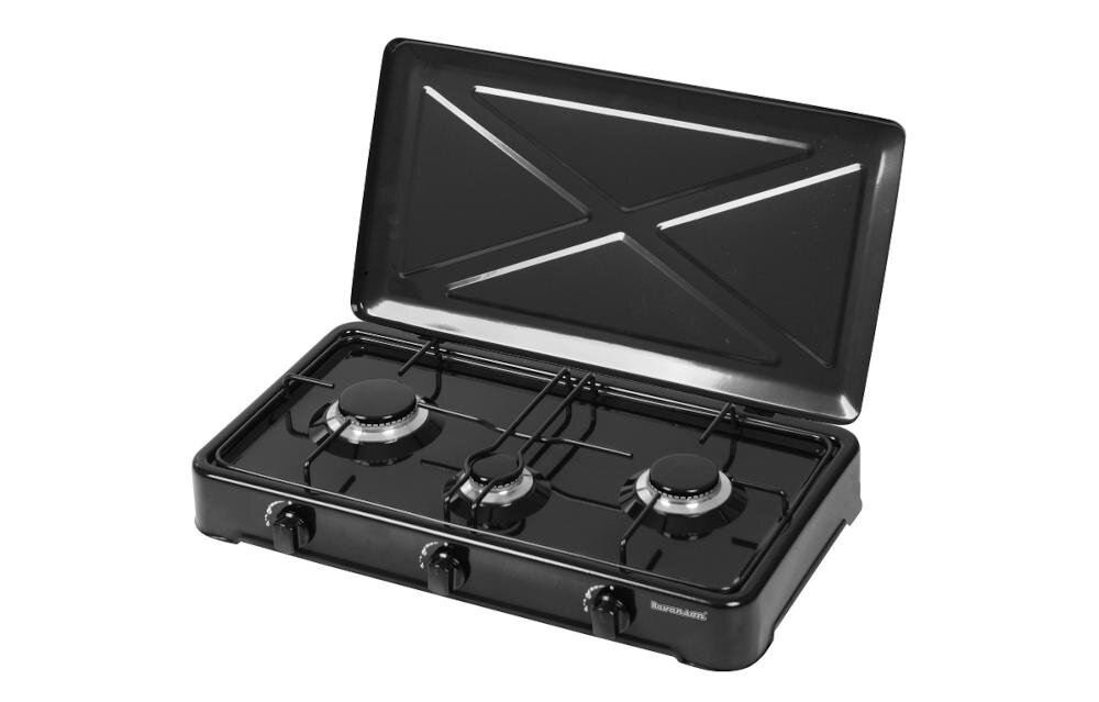 RAVANSON-K-03TB kuchenka gazowa pola grzewcze metalowy ruszt obudowa stabilna podstawa emalia temperatury