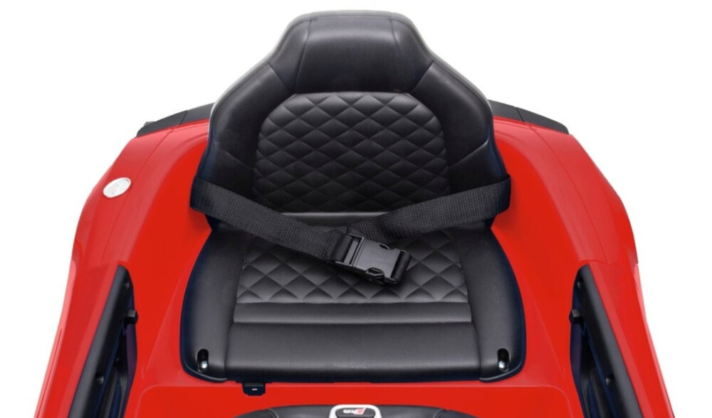 Samochód dla dziecka MILLY MALLY Audi R8 Spyder Czerwony siedzisko kubelkowe wygodne wyprofilowane pas bezpieczenstwa wymiary 31 x 19 x 21 cm udzwig do 30 kg