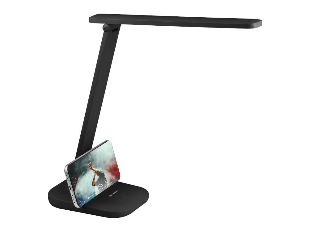Lampka biurkowa TRACER Negra pomaga w koncentracji zmniejsza zmęczenie oczu uniwersalny, minimalistyczny design