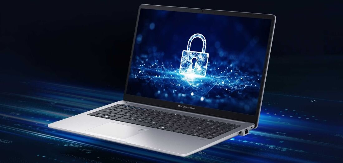 Funkcje bezpieczeństwa ASUS ExpertBook P1 - czytnik linii papilarnych, kamerka z zasłoną, TPM 2.0 i certyfikat NIST