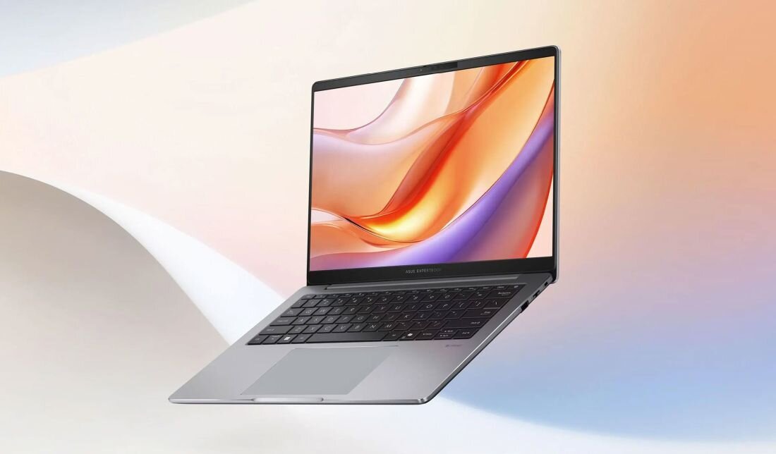 Dwa białe laptopy Acer Nitro przedstawione w futurystycznej scenerii z efektem unoszenia.      