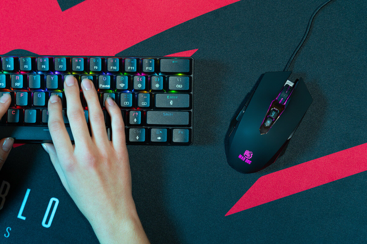 Mysz MAD DOG GM515 - MYSZ GAMINGOWA sensor czulosc