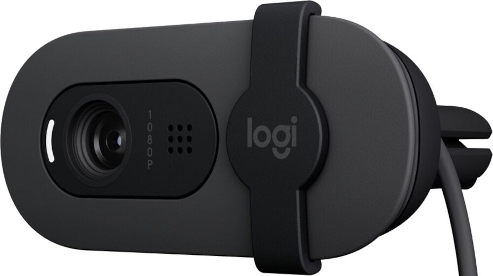 Kamera internetowa LOGITECH Brio 100 Full HD Grafitowy wykonanie materiał recykling plastik ekologia