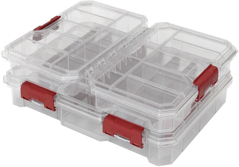 Organizer QBRICK Compact L ORGQRCLTRAPL225 przezroczysta pokrywa przezroczyste ścianki
