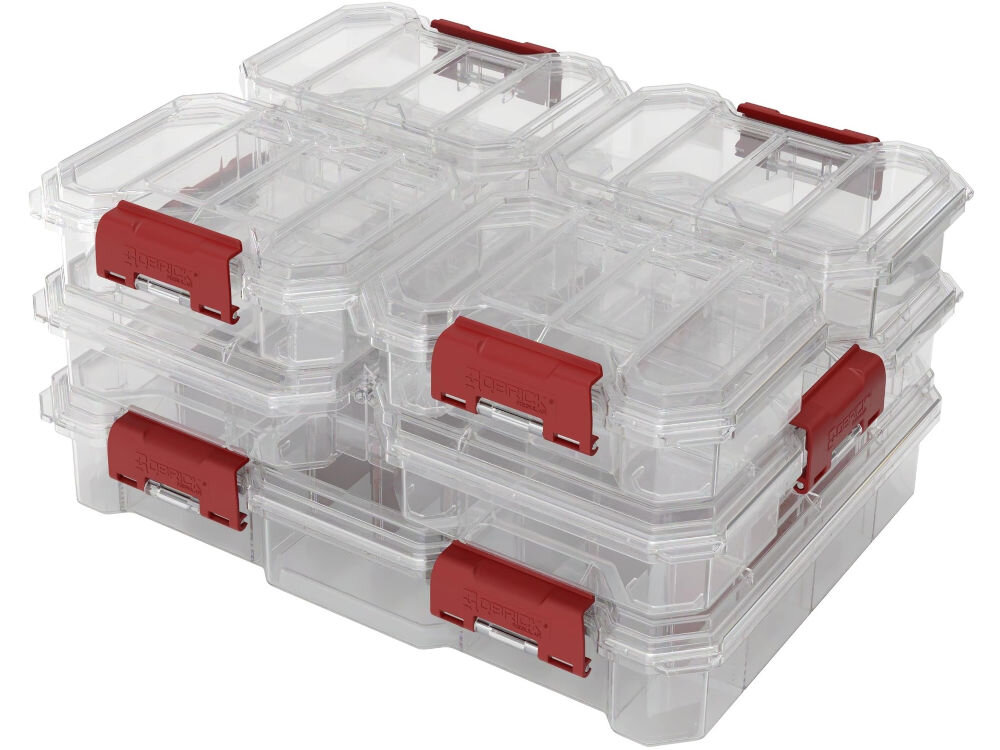 Organizer QBRICK Compact S ORGQRCSTRAPL225 przezroczysta pokrywa przezroczyste ścianki