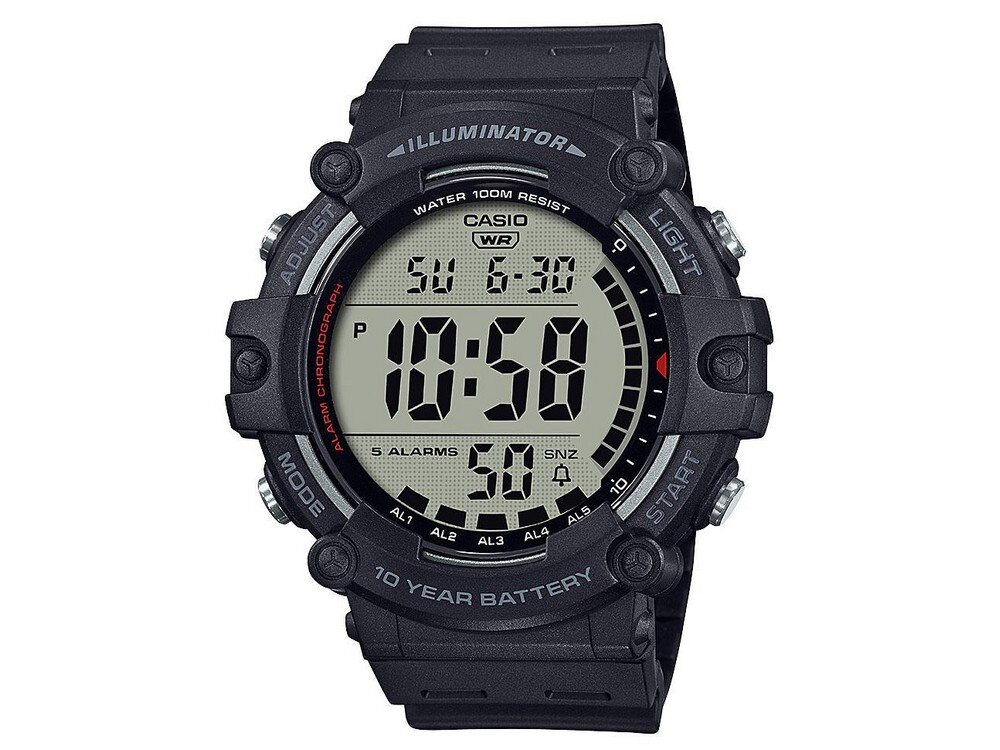 CASIO Sport AE-1500 duży wyświetlacz LCD podświetlenie LED czytelny ekran