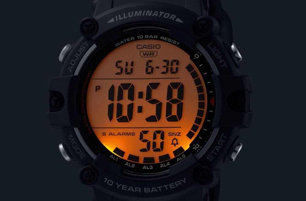 CASIO Sport AE-1500 lekka konstrukcja żywiczny pasek sportowy zegarek na co dzień
