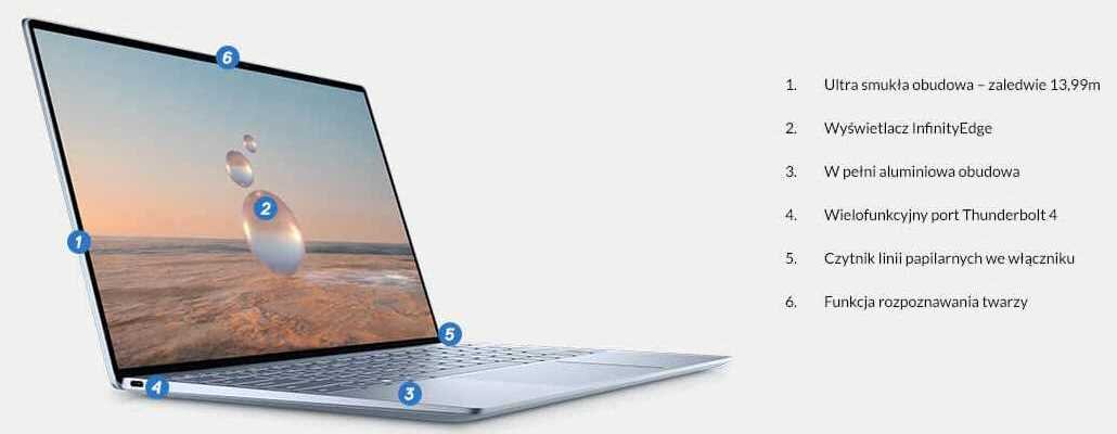 Laptop DELL XPS 9315 - Laptop Biznesowy