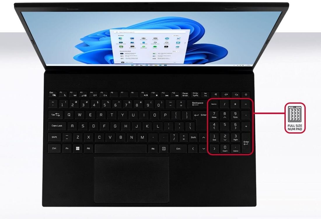 Laptop TECHBITE Zin 5 - Wygodna klawiatura