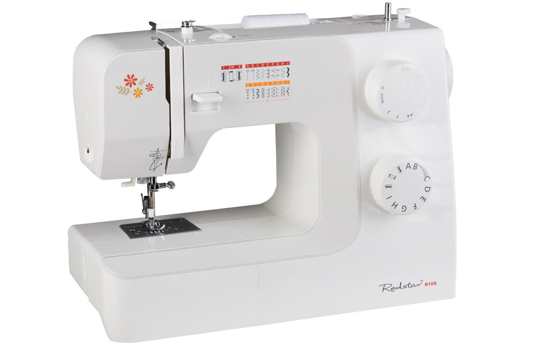 Maszyna do szycia REDSTAR R10S wolne ramie udogodnienie do obszywania rekawow nogawek kolnierzy wyposazenie mozliwosci zalety