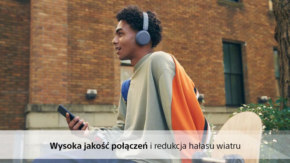Słuchawki SONY WH-CH520 dsee personalizacja dźwięk bas ładowanie czas pracy brak zrywania połączeń sterowanie przyciski głosowe redukcja szumy 