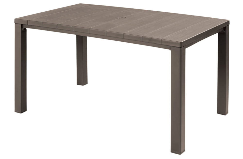 Stół ogrodowy KETER Julie 247103 Cappuccino na balkon taras ogród od 4 do 6 osób w kolorze cappuccino
