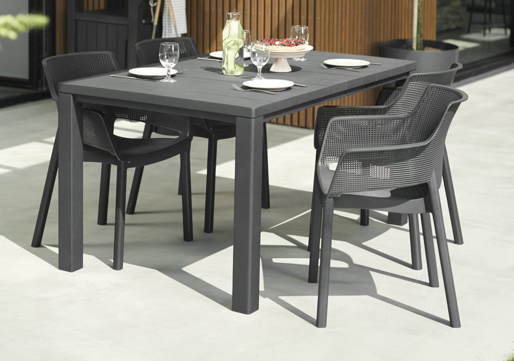 Stół ogrodowy KETER Julie 247103 Cappuccino wysoka odporność na skrajne warunki atmosferyczne