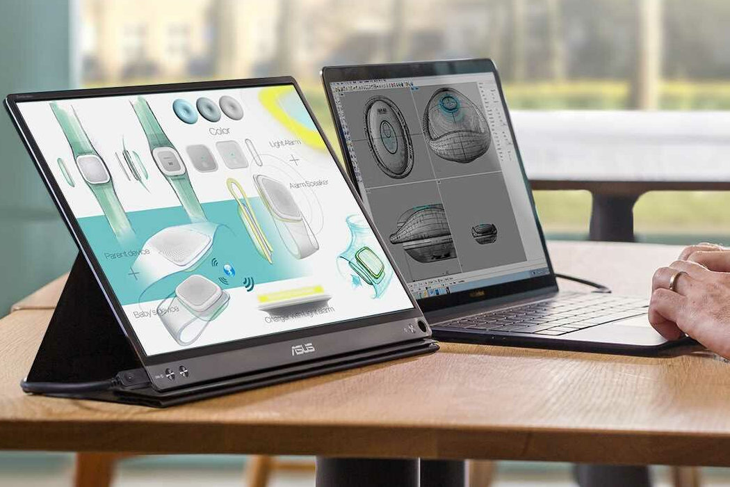 Monitor ASUS ZenScreen MB166C 15.6 cali 1920x1080px IPS przenośny mobilny uniwersalny windows okablowanie wyposażenie lekoość szegóły