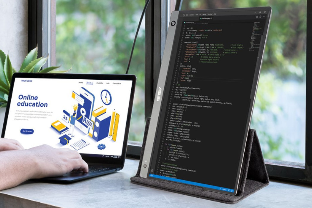 Monitor ASUS ZenScreen MB166C 15.6 cali 1920x1080px IPS przenośny mobilny uniwersalny windows okablowanie wyposażenie lekoość szegóły