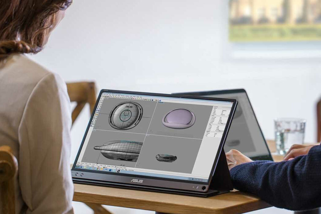 Monitor ASUS ZenScreen MB166C 15.6 cali 1920x1080px IPS przenośny mobilny uniwersalny windows okablowanie wyposażenie lekoość szegóły