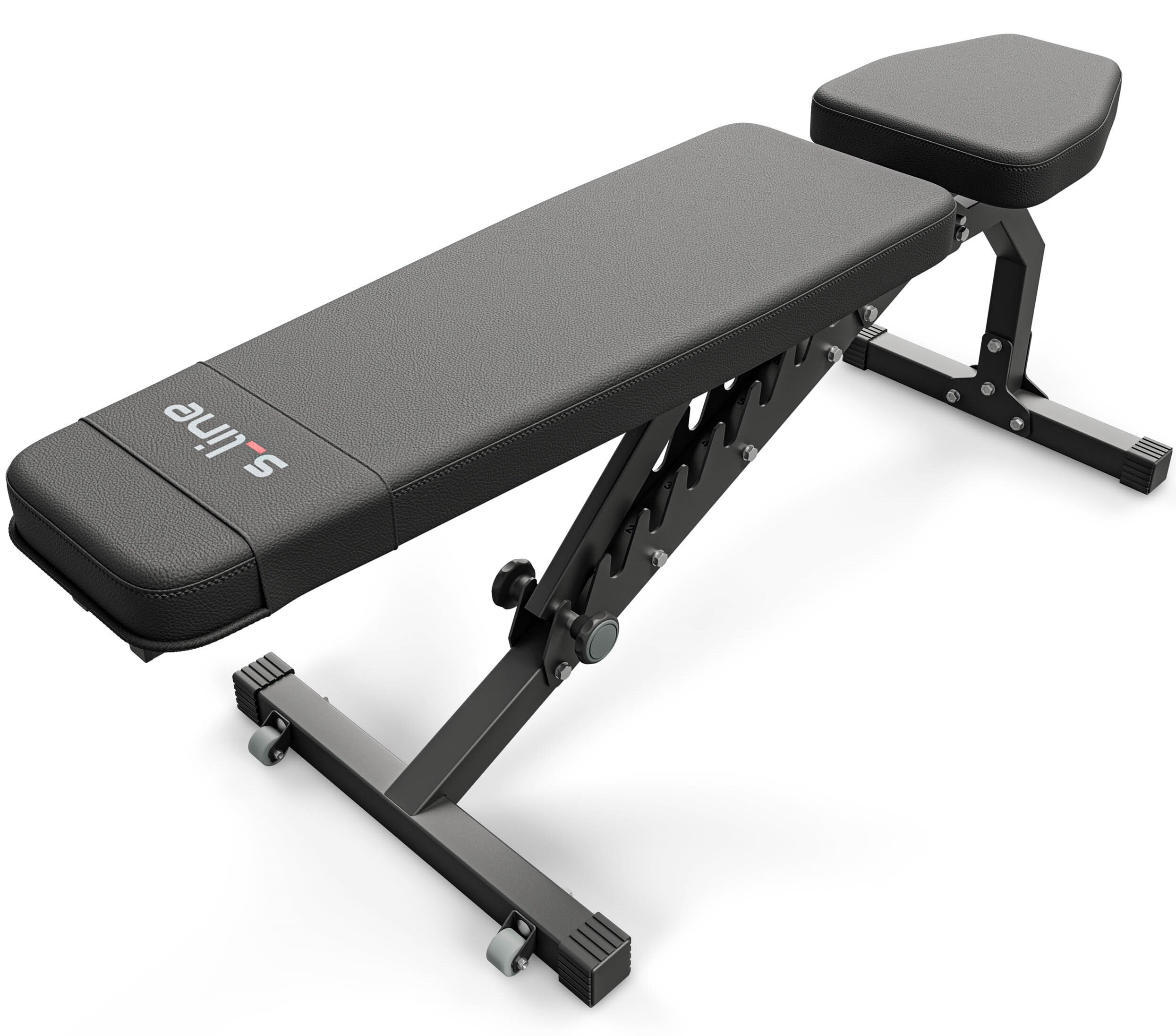 Ławka do ćwiczeń S-LINE ELLI BF300 dla entuzjastow fitnessu solidna wszechstronny sprzed do treningu w domu z mocnej stali o wysokiej jakosci stabilnosc trwalosc dla poczatkujacych dla doswiadczonych