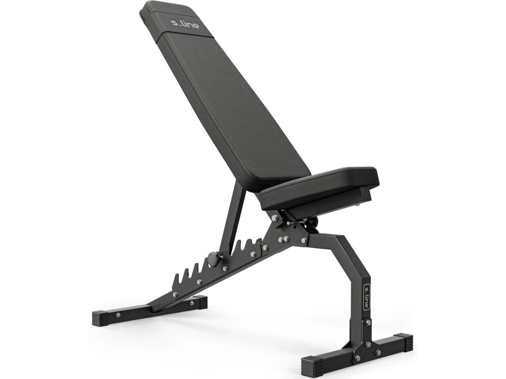 Ławka do ćwiczeń S-LINE ELLI BF300 3-stopniowa regulacja siedziska wygodne efektywne wykonywanie cwiczen wyscielane siedzisko