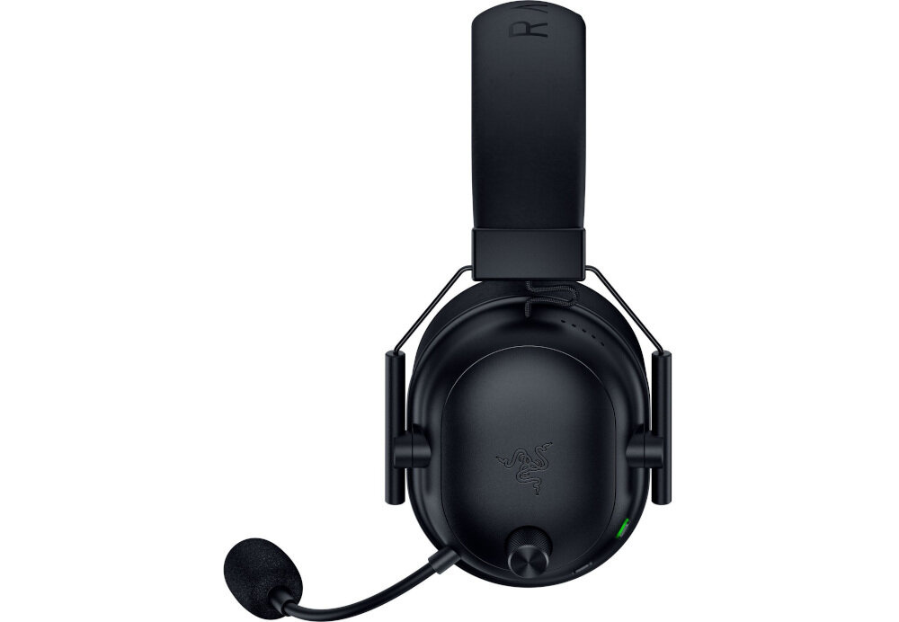 RAZER BlackShark V3 Pro bateria 24 godziny pracy szybkie ładowanie gaming, słuchawki od boku na białym tle