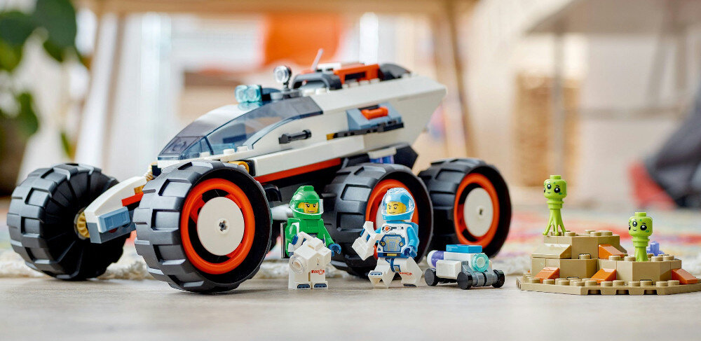 KLOCKI LEGO CITY KOSMICZNY ŁAZIK I BADANIE ŻYCIA W KOSMOSIE 60431 zestaw kosmos łazik