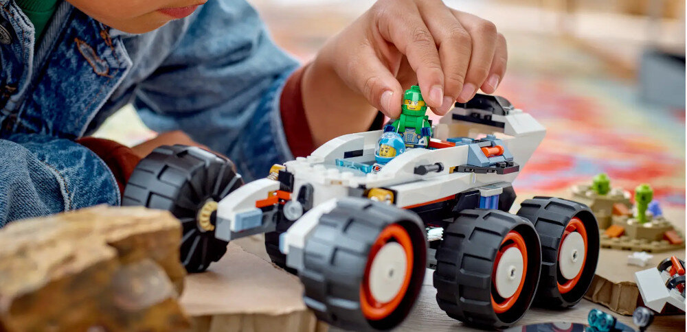KLOCKI LEGO CITY KOSMICZNY ŁAZIK I BADANIE ŻYCIA W KOSMOSIE 60431 łączenie zestawów