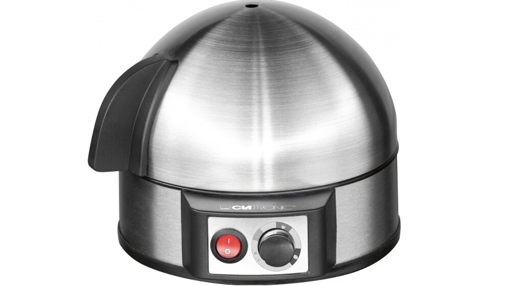 Jajowar CLATRONIC EK 3321 uzytkowanie regulacja twardosci moc do 7 jaj jednorazowo podswietlany wlacznik i wylacznik sygnal akustyczny elektroniczka regulacja ustawienia