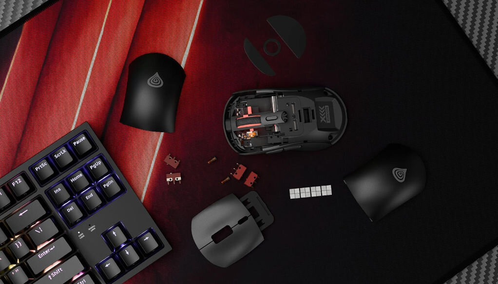 Mysz GENESIS Zircon XIII Czarny szerokie możliwości personalizacji bez potrzeby posiadania umiejętności technicznych lutowania narzędzie dołączone w zestawie