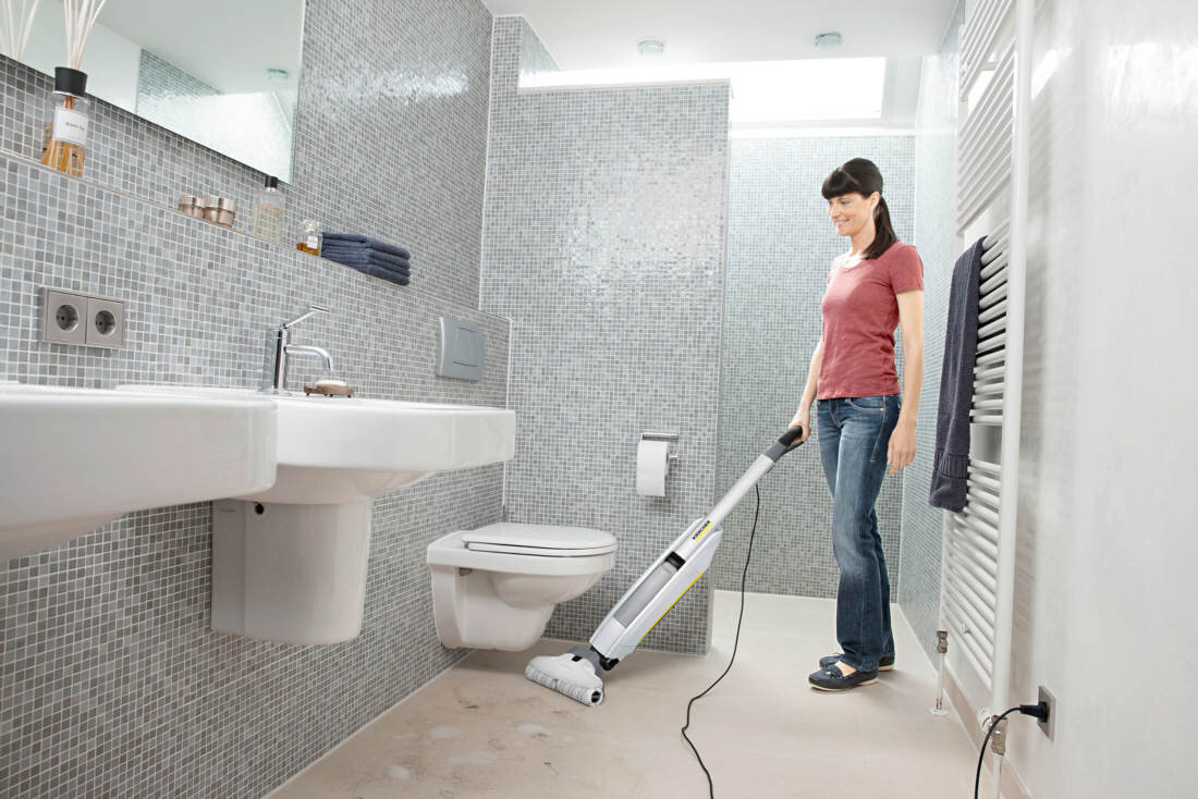 Mop elektryczny KARCHER FC 5 Premium Home Line 1.055-460.0 czyszczenie zanieczyszczdenia na mokro na sucho predkosc 500 obrotow na minute