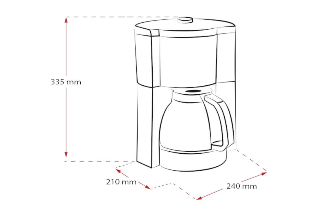 Ekspres MELITTA 1025-05 Perfection Look Biały Komfort użytkowania wymiary funkcjonalne miejsce do parzenia kawy